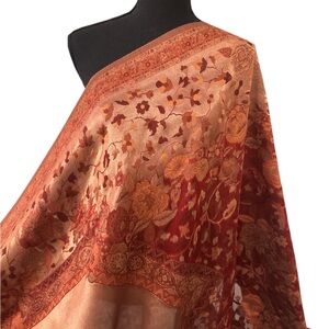 3 yard Moonlight floral Shawl, Kani Shawl, Wedding Gift
